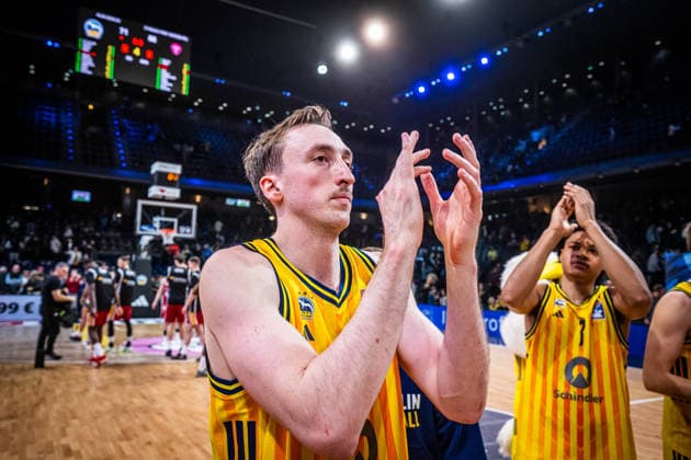 Basketball Berlin 08 03 2026 Season 2025 2026 EasyCredit BBL 1 Bundesliga Men, Men Alba Berlin Fitness First Würzburg Baskets Moses Wood Alba Berlin, No 11