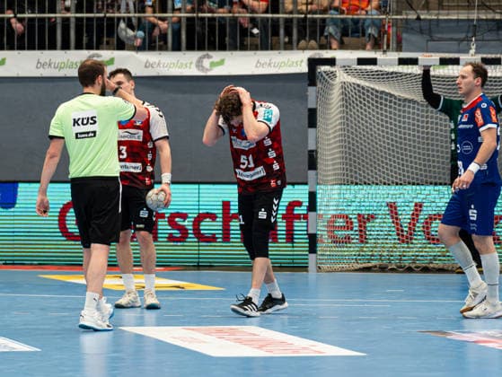 Luka Sokolic HSG Nordhorn Lingen, 51 is frustrated HSG Nordhorn Lingen vs HBW Balingen Weilstetten , Handball, 2 Bundesliga, Matchday 23, Season 2025 2026, 08 03 2026 HSG Nordhorn Lingen vs HBW Balingen Weilstetten , Handball, 2 Bundesliga, Matchday 23, Season 2025 2026, 08 03 2026 Nordhorn Copyright: xEibner-Pressefoto DamianxKruczynx EP_DKI