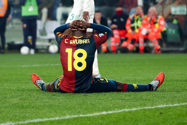 Serie A, Day 28, Stadio Ferraris, Genova, Genoa-Roma, in the photo: delusion Ekuban  Copyright: xGabrielexSiri IPAxSportx xipa-agency.netx xx IPA_72583437 IPA_Agency_IPA72583437