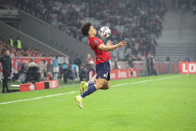 FOOTBALL : LOSC Lille vs FC Lorient - Ligue 1 J25 - 08 03 2026 Tiago SANTOS (LOSC Lille) lors du match LOSC Lille vs FC Lorient, Ligue 1 J25, Decathlon Arena stade Pierre Mauroy, le 8 mars 2026 - photo Laurent Sanson PsnewZ  Copyright: xLaurentxSANSONx xPsnewZx