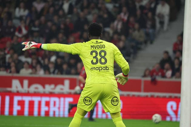 FOOTBALL : LOSC Lille vs FC Lorient - Ligue 1 J25 - 08 03 2026 Yvon MVOGO (FC Lorient) lors du match LOSC Lille vs FC Lorient, Ligue 1 J25, Decathlon Arena stade Pierre Mauroy, le 8 mars 2026 - photo Laurent Sanson PsnewZ  Copyright: xLaurentxSANSONx xPsnewZx