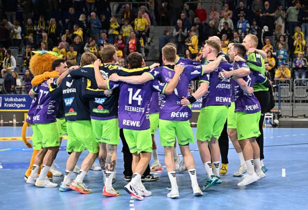 HBL Handball Bundesliga season 2025 26 Mannheim SAP Arena 08 03 2026 Rhein Neckar Löwen rnl Bergischer HC bhc 28 25 RNL HBL Handball Bundesliga cheers