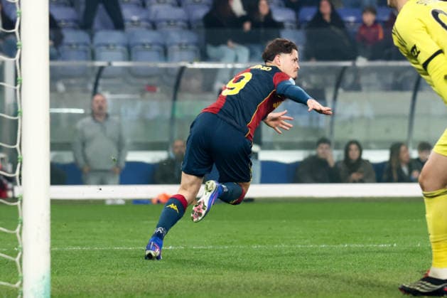 Serie A, Day 28, Stadio Ferraris, Genova, Genoa-Roma, in the photo: exultation Vitinha  Copyright: xGabrielexSiri IPAxSportx xipa-agency.netx xx IPA_72586244 IPA_Agency_IPA72586244