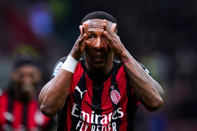 AC Milan v FC Internazionale - Serie A Enilive Pervis Estupinan of AC Milan celebrates after scoring first goal during the serie Serie A Enilive match between AC Milan and FC Internazionale at Stadio Giuseppe Meazza on March 8, 2026 in Milan, Italy Milan Stadio Giuseppe Meazza Milan Italy Copyright: xGiuseppexMaffiax 260308_SerieA_Milan-Inter_GM_03489