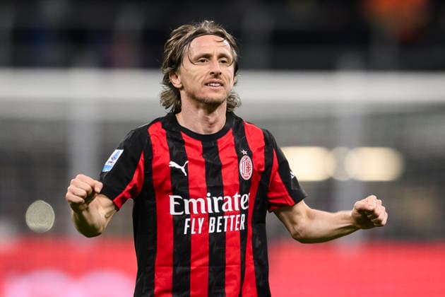 AC Milan v FC Internazionale - Serie A Luka Modric of AC Milan celebrates during the Serie A football match between AC Milan and FC Internazionale. Milan Italy Copyright: xNicolòxCampox