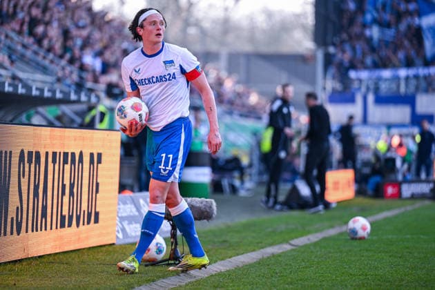 08 03 2026, Soccer, 2 Bundesliga, 25 Matchday Season 2025 2026, Preußen Münster Hertha BSC, Fabian Reese Hertha BSC , xRHR PHOTO TKx Copyright: RHR-FOTOx RHR-FOTO TK