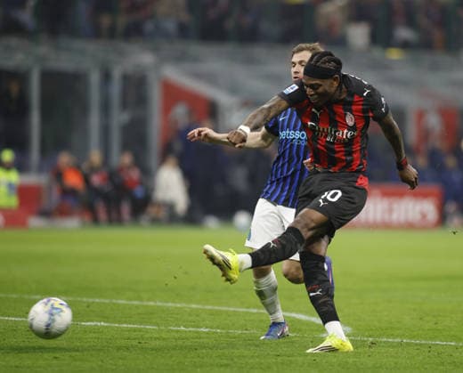 Rafel Leao of AC Milan during the Italian Serie A, season 2025-2026, football match between AC Milan and FC Inter Milano on 08 March 2026 at Giuseppe Meazza Stadium, San Siro, Milan, Italy. Photo, Nderim Kaceli  Copyright: xNderimxKaceli IPAxSportx xipa-agency.netx xx IPA_72592034 IPA_Agency_IPA72592034