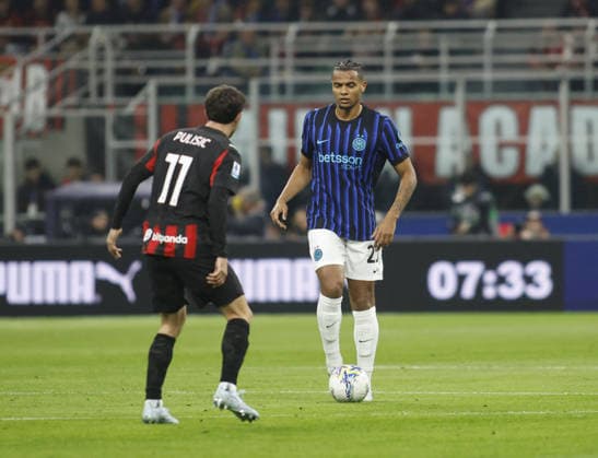 CALCIO - Serie A - AC Milan vs Inter - FC Internazionale Manuel Akanji of FC Inter during the Italian Serie A, season 2025-2026, football match between AC Milan and FC Inter Milano on 08 March 2026 at Giuseppe Meazza Stadium, San Siro, Milan, Italy. Photo, Nderim Kaceli Milan Italy  Copyright: xIPAxSport ABACAx