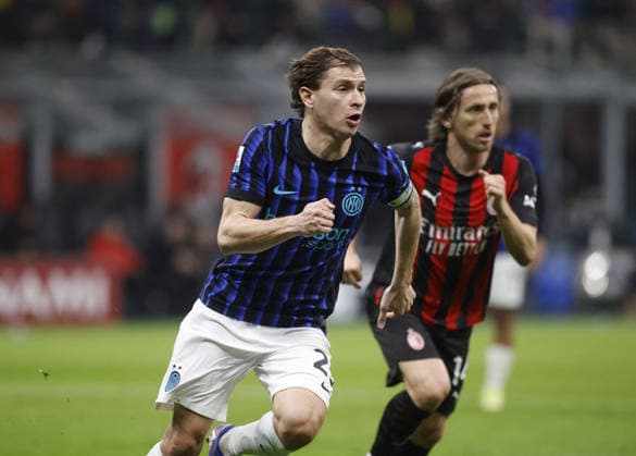CALCIO - Serie A - AC Milan vs Inter - FC Internazionale Nicolo Barella of FC Inter during the Italian Serie A, season 2025-2026, football match between AC Milan and FC Inter Milano on 08 March 2026 at Giuseppe Meazza Stadium, San Siro, Milan, Italy. Photo, Nderim Kaceli Milan Italy  Copyright: xIPAxSport ABACAx