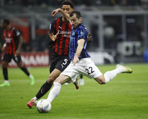 CALCIO - Serie A - AC Milan vs Inter - FC Internazionale Henrikh Mkhitaryan of FC Inter during the Italian Serie A, season 2025-2026, football match between AC Milan and FC Inter Milano on 08 March 2026 at Giuseppe Meazza Stadium, San Siro, Milan, Italy. Photo, Nderim Kaceli Milan Italy  Copyright: xIPAxSport ABACAx