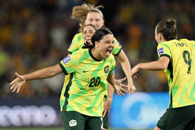 March 8, 2026, Sydney, Nsw, Australia: Australia team celebrates after scoring a goal during AFC Womens Asian Cup 2026 at Stadium Australia on March 08 2026 in Sydney,Australia Korea Republic 3 - 3 Australia AFC WomenS Asian Cup Australia 2026  - ZUMAr188 20260308_zip_r188_007 Copyright: xDanishxRavix