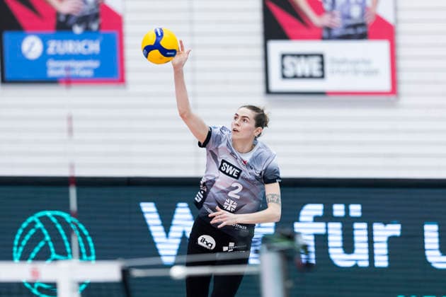 1 Volleyball Bundesliga Women Schwarz Weiss Erfurt vs Dresdner SC Erfurt 08 03 2026 Elizabeth Sandbothe 2 Schwarz Weiss Erfurt 1 Volleyball Bundesliga Women Schwarz Weiss Erfurt vs Dresdner SC Riethsporthalle Erfurt 08 03 2026 Copyright: xBEAUTIFULxSPORTS Duehringx
