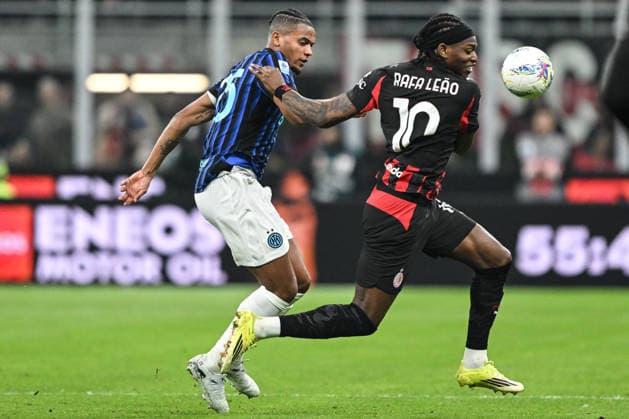 Rafael Leao of AC Milan in action during the Italian Serie A football match between AC Milan and Inter FC Internazionale on 8 March 2026 at Giuseppe Meazza San Siro Siro stadium in Milan, Italy  Copyright: xTizianoxBallabio IPAxSportx xipa-agency.netx xx IPA_72592670 IPA_Agency_IPA72592670