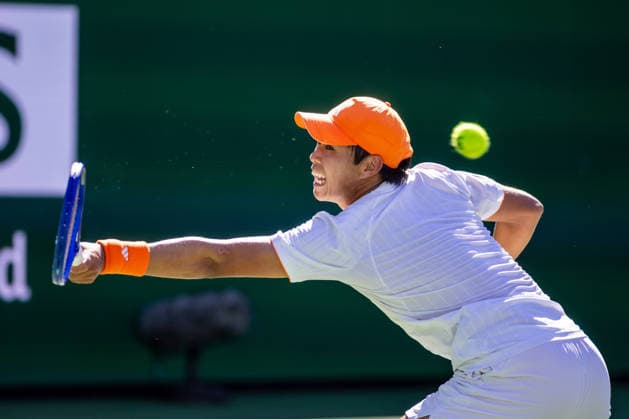 March 8, 2026: Learner Tien (USA) in action against Ben Shelton (USA) during their round 3 match at the BNP Paribas Open on March 8, 2026, held at the Indian Wells Tennis Garden in Indian Wells, California. Indian Wells USA - ZUMAc04_ 20260308_zma_c04_152 Copyright: xMalxTaamx