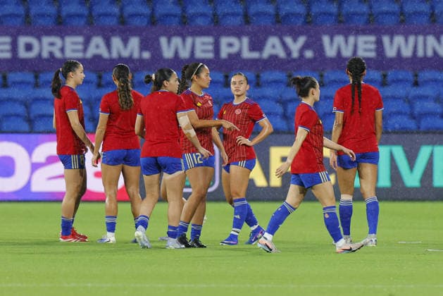 GOLD COAST, AUSTRALIA - MARCH 08 Players of Philippines in action during the warm-up routine before the Womens Asian Cup match between Islamic Republic of Iran and Philippines at the Gold Coast Stadium on March 08 2026 in Gold Coast, Australia Copyright: xMatthewxStarlingx xSPPx Sportspressphoto_SPR106241