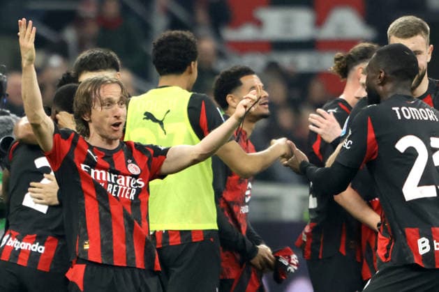 LUKA MODRIC, Milan, Serie A, 2025-26, Milan vs Inter 1-0, 08-03-2026, Esultanza, Celebration, Jubel SERIE A 2025-26 MILAN-INTER 1-0