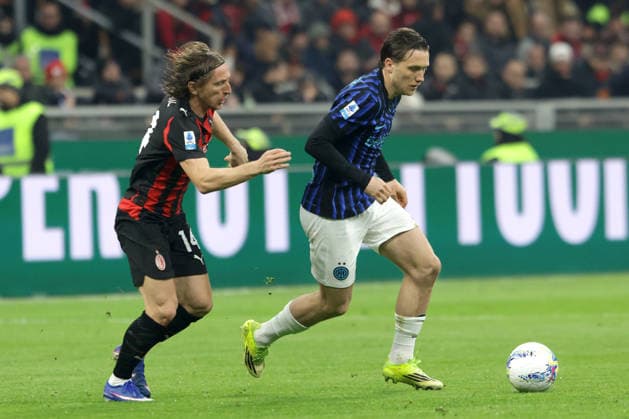 LUKA MODRIC, Milan, PIOTR ZIELINSKI, Inter, Serie A, 2025-26, Milan vs Inter 1-0, 08-03-2026, Contrasto, Action SERIE A 2025-26 MILAN-INTER 1-0