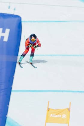 PARALYMPICS - Winter Paralympics Milano Cortina 2026 CORTINA D AMPEZZO,ITALY,09.MAR.26 - PARALYMPICS, ALPINE SKIING - Paralympic Winter games, Winterspiele,Spiele, Summer games Milano Cortina 2026, Super G, women. Image shows Veronika Aigner (AUT).  GEPAxpictures xMatthiasxTrinkl