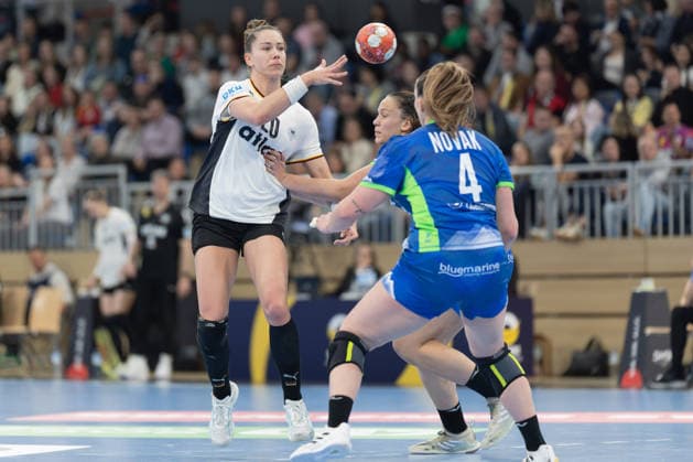 Germany Slovenia, European Womens Handball Championship Qualifier Emily Vogel Germany, 20 European Womens Handball Championship Qualifier between Germany and Slovenia on March 8 at SNP dome Heidelberg , Heidelberg Baden Württemberg Germany SNP dome