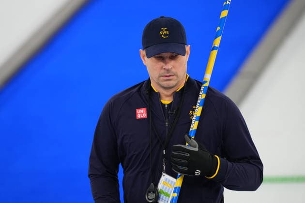 VAL DI FIEMME, ITALY 20260309 Viljo Pettersson Dahl during Monday s mixed curling match between Sweden and Latvia in the Paralympics at Cortina Curling Olympic Stadium. *** The image is included in the SPORTS PACKAGE. For others PAYMENT IMAGE *** VAL DI FIEMME ITALY x10050x *** VAL DI FIEMME, ITALY 20260309 Viljo Pettersson Dahl during Monday s mixed curling match between Sweden and Latvia in the Paralympics at Cortina Curling Olympic Stadium The image is included in the SPORTS PACKAGE For others PAYMENT IMAGE VAL DI FIEMME ITALY x10050x  Copyright: xMagnusxLejhall ParasportxSverigex TTx PARALYMPICS 2026 CURLING