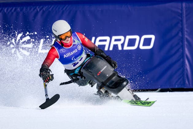 PARALYMPICS - Winter Paralympics Milano Cortina 2026 CORTINA D AMPEZZO,ITALY,09.MAR.26 - PARALYMPICS, ALPINE SKIING - Paralympic Winter games, Winterspiele,Spiele, Summer games Milano Cortina 2026, Super G, women. Image shows Sitong Liu (CHN).  GEPAxpictures xMatthiasxTrinkl