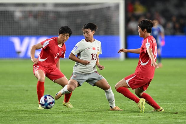 SOCCER ASIAN CUP NORTH KOREA CHINA, Zhang Linyan of China during the AFC Women™s Asian Cup Group B match between North Korea and China at CommBank Stadium in Sydney, Monday, March 9, 2026. ( NO ARCHIVING, EDITORIAL USE ONLY SYDNEY NEW SOUTH WALES AUSTRALIA  Copyright: xDEANxLEWINSx 20260309118518537896