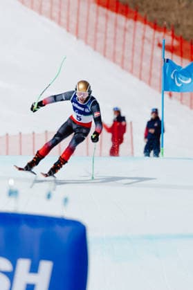 PARALYMPICS - Winter Paralympics Milano Cortina 2026 CORTINA D AMPEZZO,ITALY,09.MAR.26 - PARALYMPICS, ALPINE SKIING - Paralympic Winter games, Winterspiele,Spiele, Summer games Milano Cortina 2026, Super G, men. Image shows Johannes Aigner (AUT).  GEPAxpictures xMatthiasxTrinkl