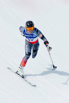 PARALYMPICS - Winter Paralympics Milano Cortina 2026 CORTINA D AMPEZZO,ITALY,09.MAR.26 - PARALYMPICS, ALPINE SKIING - Paralympic Winter games, Winterspiele,Spiele, Summer games Milano Cortina 2026, Super G, men. Image shows Thomas Grochar (AUT).  GEPAxpictures xMatthiasxTrinkl