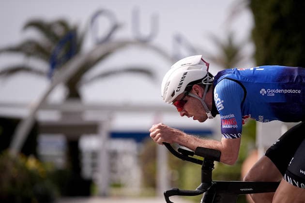 Alpecin-Premier Tech during reconnaissance Stage 1, an individual time trial, of the Tirreno-Adriatico cycling race in Lido di Camaiore. The 11.5-kilometer stage starts and finishes in Lido di Camaiore- Italy - Monday, March 9, 2026. - cycling .  Copyright: xMarcoxAlpozzi LaPressex