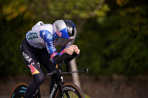 during reconnaissance Stage 1, an individual time trial, of the Tirreno-Adriatico cycling race in Lido di Camaiore. The 11.5-kilometer stage starts and finishes in Lido di Camaiore- Italy - Monday, March 9, 2026. - cycling .  Copyright: xMarcoxAlpozzi LaPressex