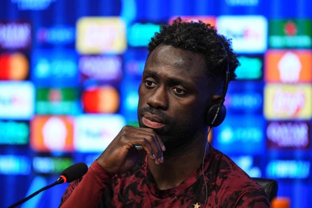 Ahead of Galatasaray v Liverpool - UEFA Champions League ISTANBUL, TURKIYE - MARCH 9: Davinson Sanchez of Galatasaray speaks during the press conference, PK, Pressekonferenz ahead of UEFA Champions League last 16 round match between Galatasaray and Liverpool at RAMS Park in Istanbul, Turkiye, on March 9, 2026. Hakan Akgun Anadolu Istanbul Turkey. Editorial use only. Please get in touch for any other usage.  Copyright: x2026xAnadoluxHakanxAkgunx