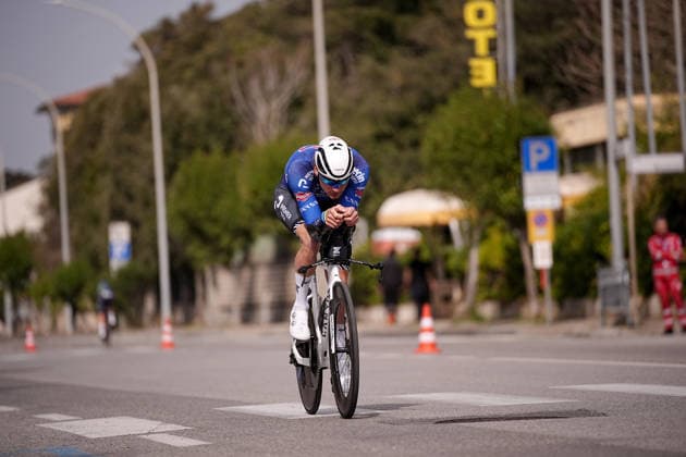 Van Der Poel Mathieu Of Alpecin-Premier Tech during reconnaissance Stage 1, an individual time trial, of the Tirreno-Adriatico cycling race in Lido di Camaiore. The 11.5-kilometer stage starts and finishes in Lido di Camaiore- Italy - Monday, March 9, 2026. - cycling .  Copyright: xMarcoxAlpozzi LaPressex