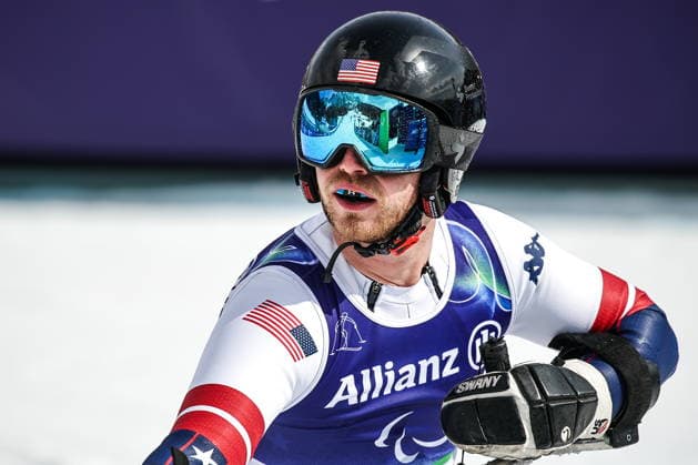 ITALY, VENETO - MARCH 9, 2026: Andrew Haraghey of the United States competes in the men s para alpine skiing super G standing event at Tofane Alpine Skiing Centre during the 2026 Winter Paralympic Games, in Cortina d Ampezzo, Province of Belluno 2026 Winter Paralympics: Para Alpine Skiing  - ZUMAt113 20260309_zaa_t113_080 Copyright: xMikhailxTereshchenkox