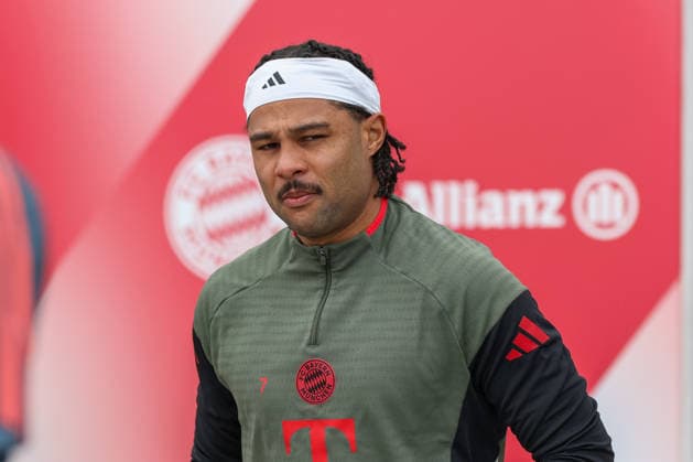 Serge Gnabry FC Bayern Muenchen, 07 , GER, Final training, FC Bayern Muenchen, Football, UEFA Champions League, Round of 16, First leg, 2025 2026 season, 09 03 2026, GER, Final training, FC Bayern Muenchen, Football, UEFA Champions League, Round of 16, First leg, 2025 2026 season, 09 03 2026 Muenchen Copyright: xEibner-Pressefoto JennixMaulx EP_JML