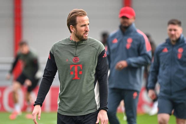 Harry KANE Bayern Muenchen , action,single image,cropped single motif,half figure,half figure final training on 09 03 2026 Soccer Champions League,season 2025 26, round of 16 Atalanta Bergamo FC Bayern Muenchen on 10 03 2026