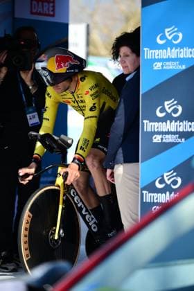 March 9, 2026, Camairone, Lucca, Italy: Stage 1 of the Tirreno Adriatico individual time trial on the seaside promenades of Camaiore. Pictured: Van Aert Wout . Camairone, Italy 09 March 2026 Tirreno Adriatico Individual Time Trial  - ZUMAa289 20260309_zia_a289_001 Copyright: xStefanoxDallexLuchex