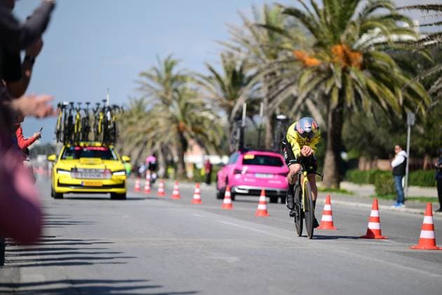 March 9, 2026, Camairone, Lucca, Italy: Stage 1 of the Tirreno Adriatico individual time trial on the seaside promenades of Camaiore. Pictured: Van Aert Wout . Camairone, Italy 09 March 2026 Tirreno Adriatico Individual Time Trial  - ZUMAa289 20260309_zia_a289_010 Copyright: xStefanoxDallexLuchex