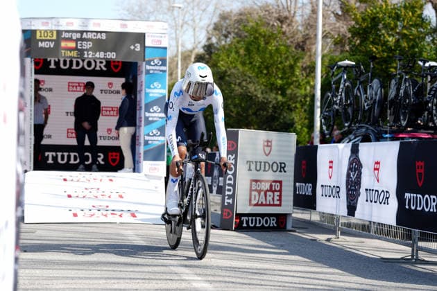 Arcas Jorge Of Movistar Team during Stage 1, an individual time trial, of the Tirreno-Adriatico cycling race in Lido di Camaiore. The 11.5-kilometer stage starts and finishes in Lido di Camaiore- Italy - Monday, March 9, 2026. - cycling .  Copyright: xMassimoxPaolone LaPressex