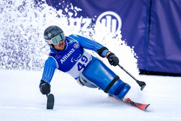 PARALYMPICS - Winter Paralympics Milano Cortina 2026 CORTINA D AMPEZZO,ITALY,09.MAR.26 - PARALYMPICS, ALPINE SKIING - Paralympic Winter games, Winterspiele,Spiele, Summer games Milano Cortina 2026, Super G, men. Image shows Rene de Silvestro (ITA).  GEPAxpictures xMatthiasxTrinkl