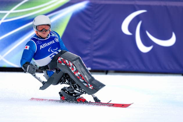 PARALYMPICS - Winter Paralympics Milano Cortina 2026 CORTINA D AMPEZZO,ITALY,09.MAR.26 - PARALYMPICS, ALPINE SKIING - Paralympic Winter games, Winterspiele,Spiele, Summer games Milano Cortina 2026, Super G, men. Image shows Taiki Morii (JPN).  GEPAxpictures xMatthiasxTrinkl