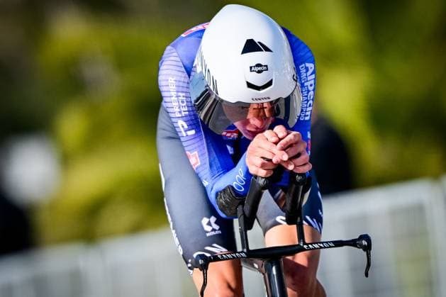 Dutch Tibor Del Grosso of Alpecin-Premier Tech pictured in action during the first stage of the Tirreno-Adriatico cycling race, a 11,5km individual time trial in Lido di Camaiore, Italy, Monday 09 March 2026. DIRKxWAEM  x166961530x