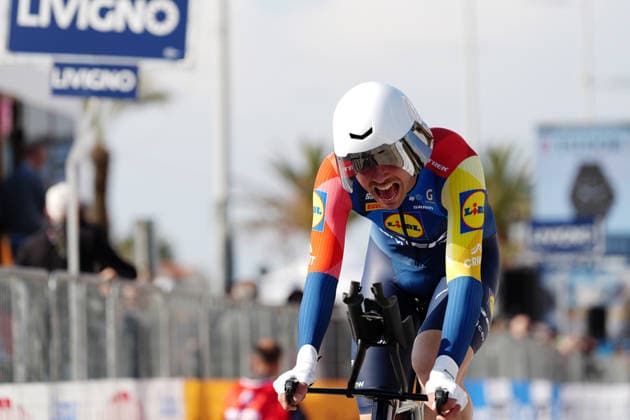 Walscheid Maximilian Richard Of Lidl-Trek during Stage 1, an individual time trial, of the Tirreno-Adriatico cycling race in Lido di Camaiore. The 11.5-kilometer stage starts and finishes in Lido di Camaiore- Italy - Monday, March 9, 2026. - cycling .  Copyright: xMassimoxPaolone LaPressex