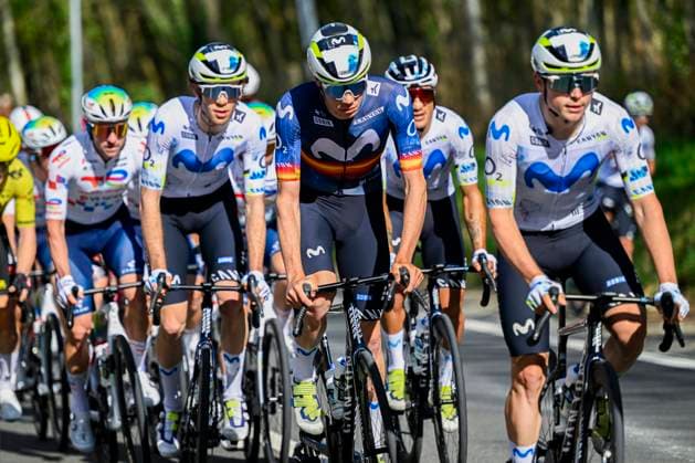Paris Nice 2026 Stage 2 MONTARGIS, FRANCE - MARCH 09 : Romeo Ivan (ESP) of Movistar Team in action during stage 2 of the 84th edition of Paris - Nice an UCI World Tour 2.UWT cycling road race stage for Men Elite of 187 km with start in Epone and finish in Montargis on March 9, 2026 in Montargis, France, 09 03 2026 ( Motordriver Guy De Vuyst - Montargis France  Copyright: xNicoxVereeckenx