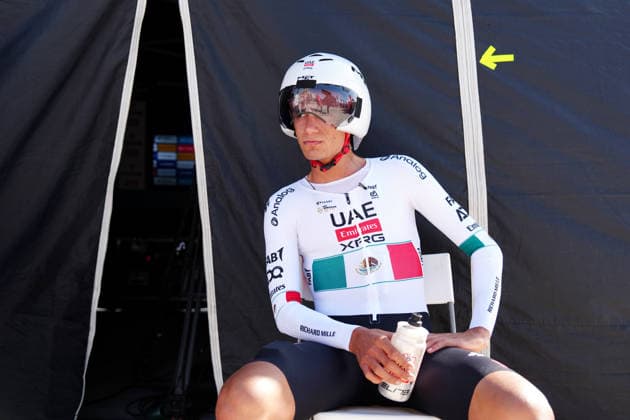 Del Toro Romero Isaac Of Uae Team Emirates Xrg during Stage 1, an individual time trial, of the Tirreno-Adriatico cycling race in Lido di Camaiore. The 11.5-kilometer stage starts and finishes in Lido di Camaiore- Italy - Monday, March 9, 2026. - cycling .  Copyright: xMassimoxPaolone LaPressex