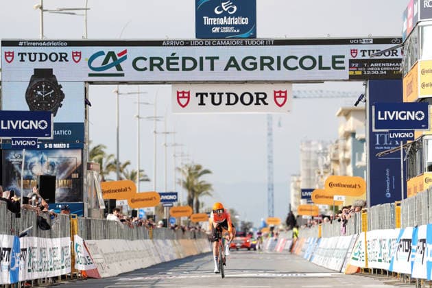 Arensman Thymen Of Ineos Grenadiers during Stage 1, an individual time trial, of the Tirreno-Adriatico cycling race in Lido di Camaiore. The 11.5-kilometer stage starts and finishes in Lido di Camaiore- Italy - Monday, March 9, 2026. - cycling .  Copyright: xMassimoxPaolone LaPressex