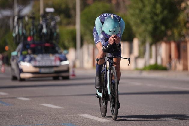 Tiberi Antonio Of Bahrain Victorious during Stage 1, an individual time trial, of the Tirreno-Adriatico cycling race in Lido di Camaiore. The 11.5-kilometer stage starts and finishes in Lido di Camaiore- Italy - Monday, March 9, 2026. - cycling .  Copyright: xMartcoxAlpozzi LaPressex