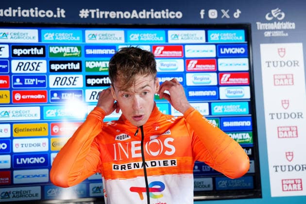 Arensman Thymen Of Ineos Grenadiers during Stage 1, an individual time trial, of the Tirreno-Adriatico cycling race in Lido di Camaiore. The 11.5-kilometer stage starts and finishes in Lido di Camaiore- Italy - Monday, March 9, 2026. - cycling .  Copyright: xMassimoxPaolone LaPressex