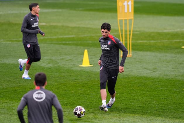 March 9, 2026, Majadahonda, Madrid, Spain: Johnny Cardoso during the training day of Atletico de Madrid ahead the UEFA Champions League 2025 26 match against Tottenham Hotspur at Ciudad Deportiva Wanda Atletico de Madrid on March 09, 2026, in Majadahonda, Madrid, Spain. Atletico De Madrid Training Session And press conference, PK, Pressekonferenz - UEFA Champions League 2025 26  - ZUMAa181 20260309_zaa_a181_020 Copyright: xDennisxAgyemanx