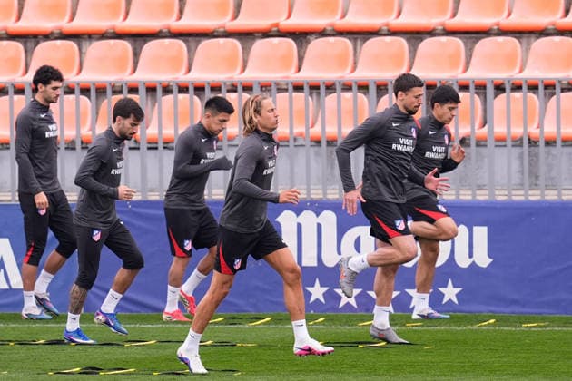 Football, CL, Atletico Madrid, Training