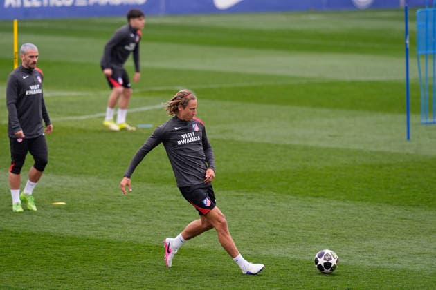 March 9, 2026, Majadahonda, Madrid, Spain: Marcos Llorente during the training day of Atletico de Madrid ahead the UEFA Champions League 2025 26 match against Tottenham Hotspur at Ciudad Deportiva Wanda Atletico de Madrid on March 09, 2026, in Majadahonda, Madrid, Spain. Majadahonda Spain - ZUMAa181 20260309_zaa_a181_039 Copyright: xDennisxAgyemanx